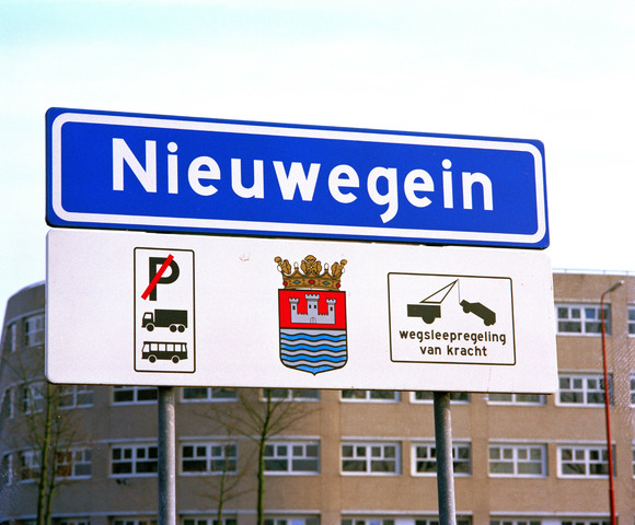 verkeersbord van gemeente Nieuwegein