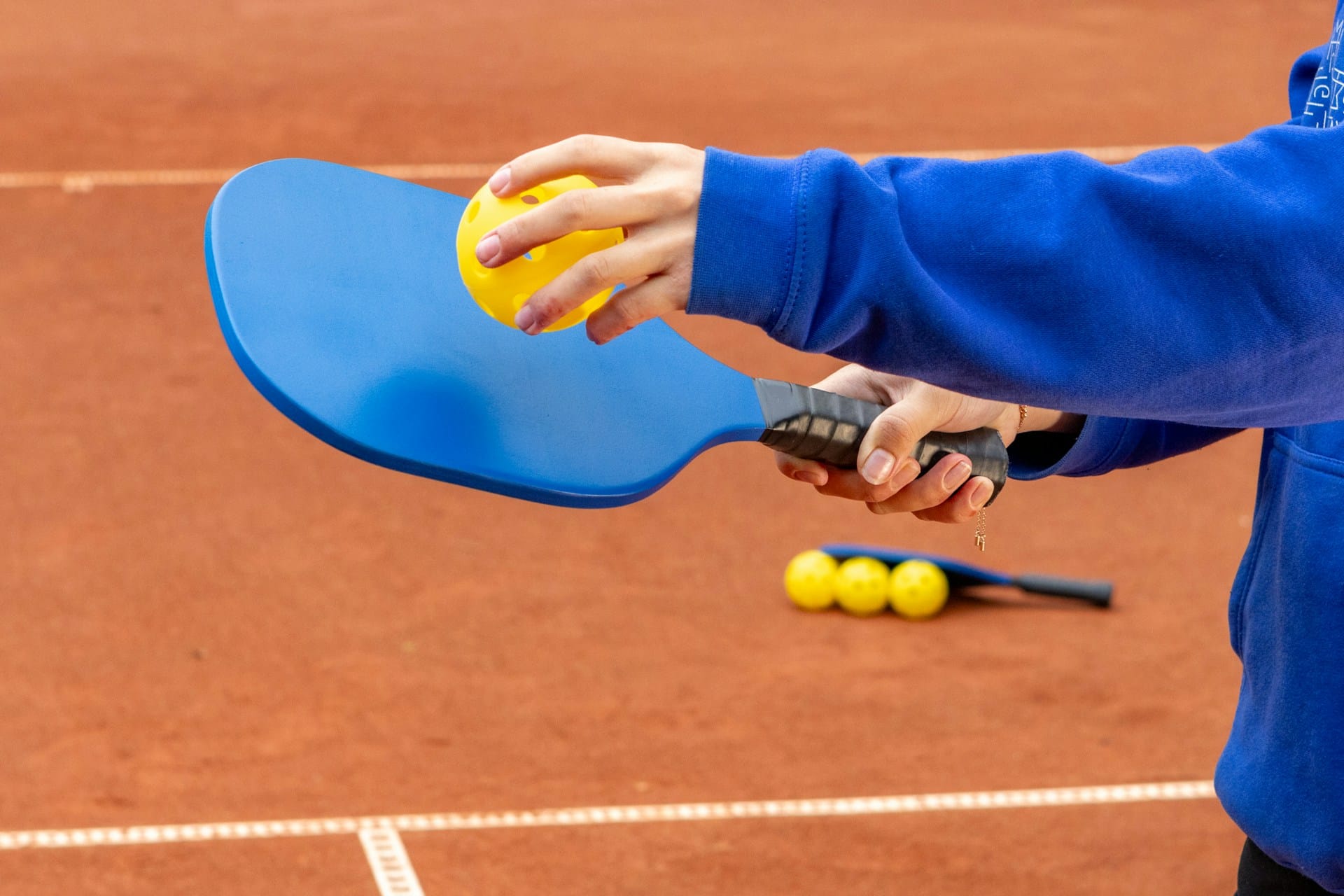 Pickleball racket en bal